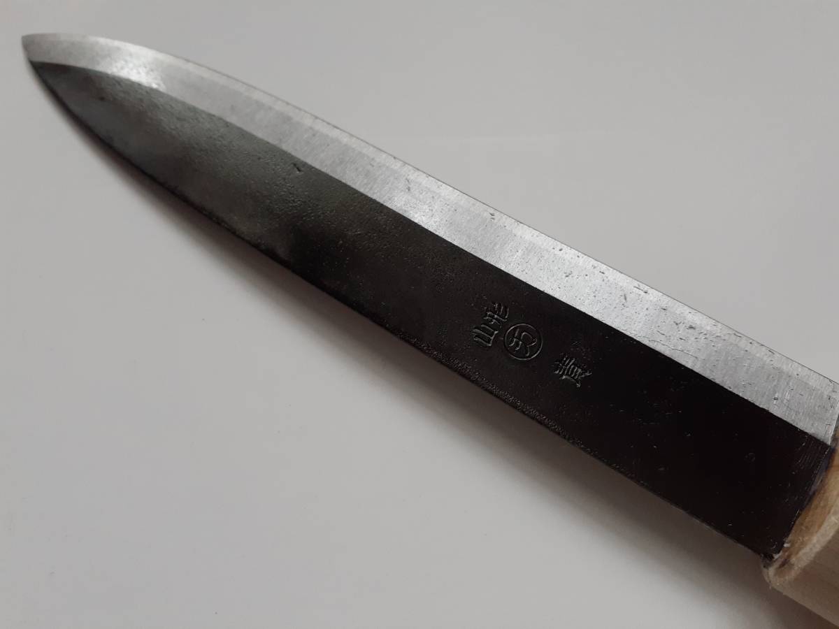 釣り・アウトドアに●木製さや付マキリ●職人手作り●マキリ包丁●青紙鋼 未使用】釣り・アウトドアに○木製さや付マキリ○職人手作り