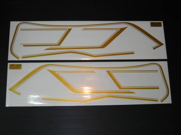 GS400用 E2 外装用デカール ラインステッカー 薄ゴールド／薄