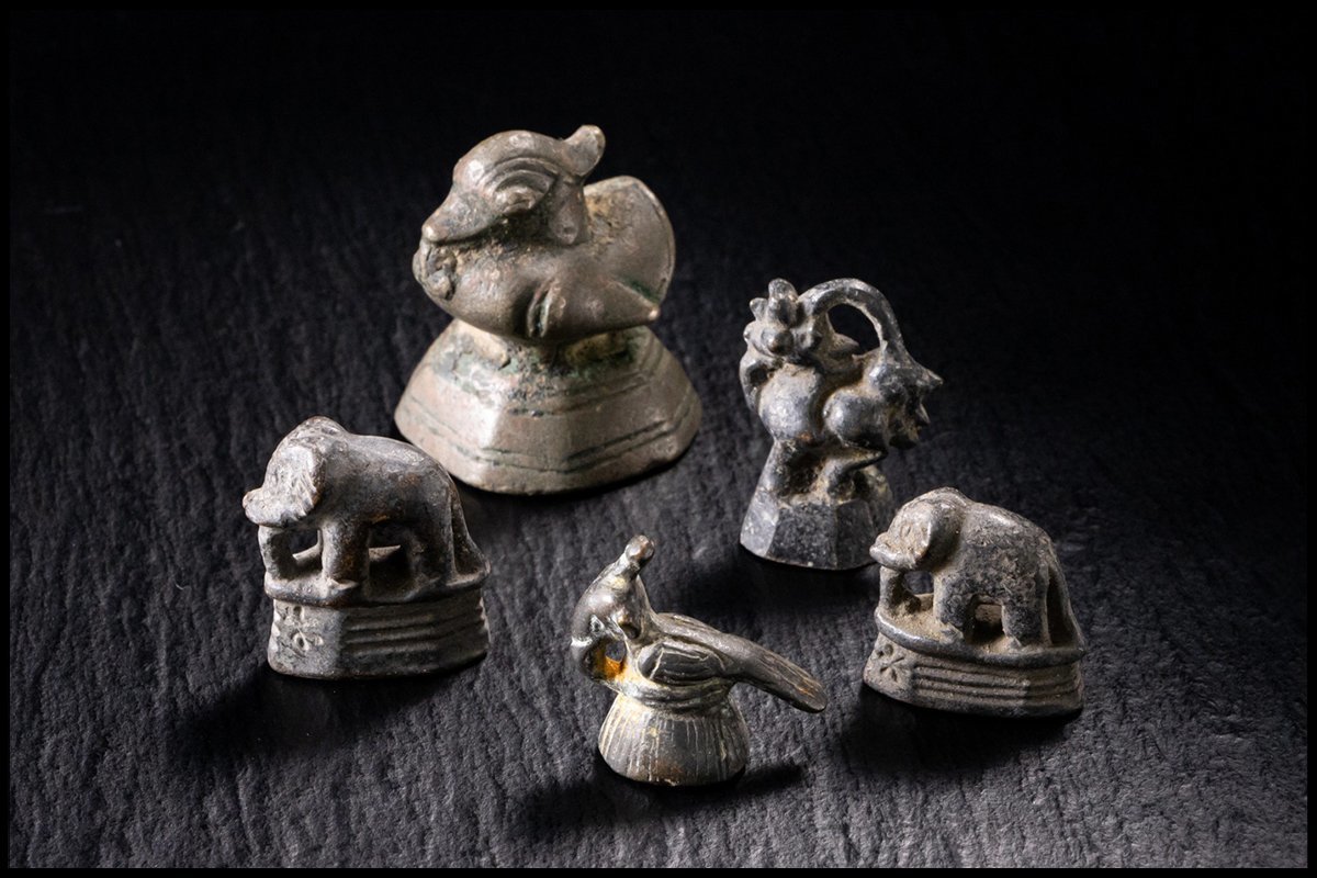 Antique品、メコン川の骨董品、オピウムウエイト、超大型、分銅