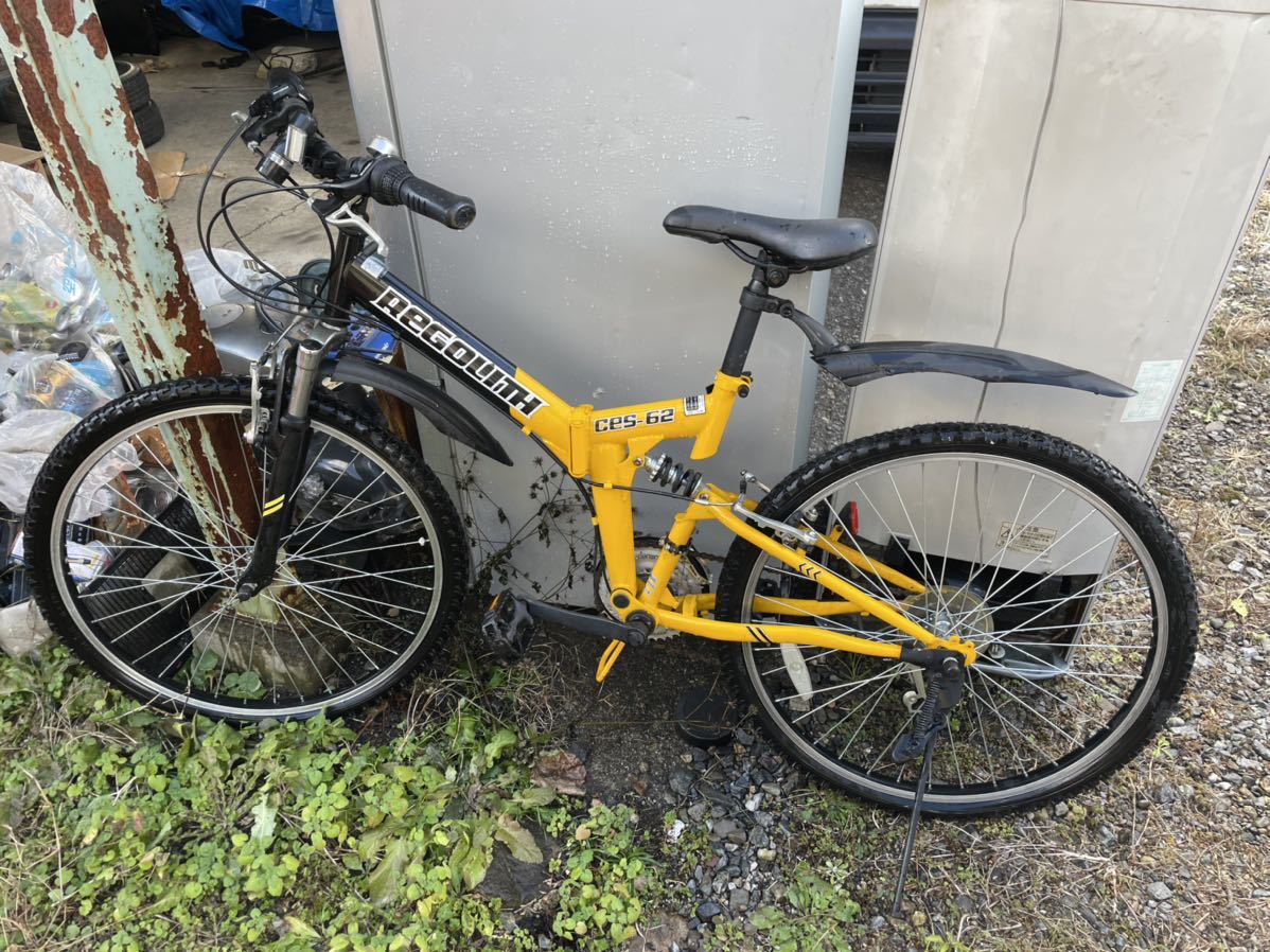 美品】レゴリス 黄色 CES-62 折りたたみマウンテンバイク 自転車