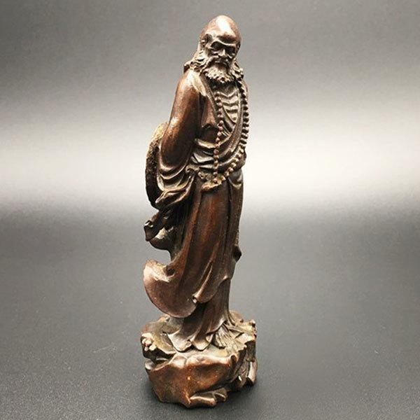 銘木欅製 達磨太師 郷野清風作 だるま
