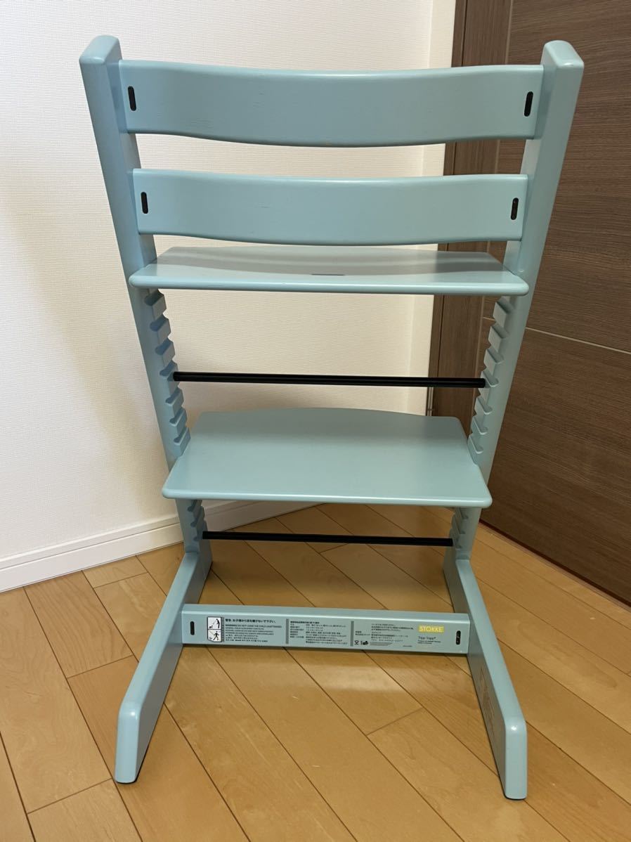 STOKKE トリップトラップ】アクアブルー No.6 (塗装の剥がれあり)