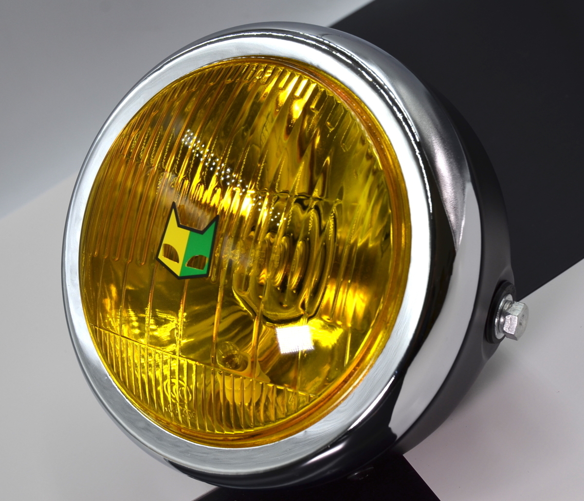 マーシャル ヘッドライト 160 160パイ イエローレンズ 旧車 単車