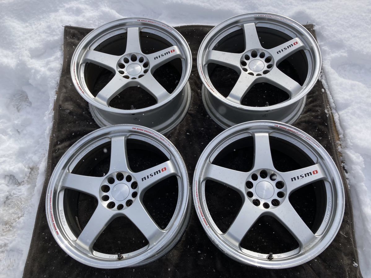 【傷や汚れあり】19inch RAYS NISMO LMGT4 LM-GT4 8 1/2J OF+25 2本 9 1/2J OF+30 2本