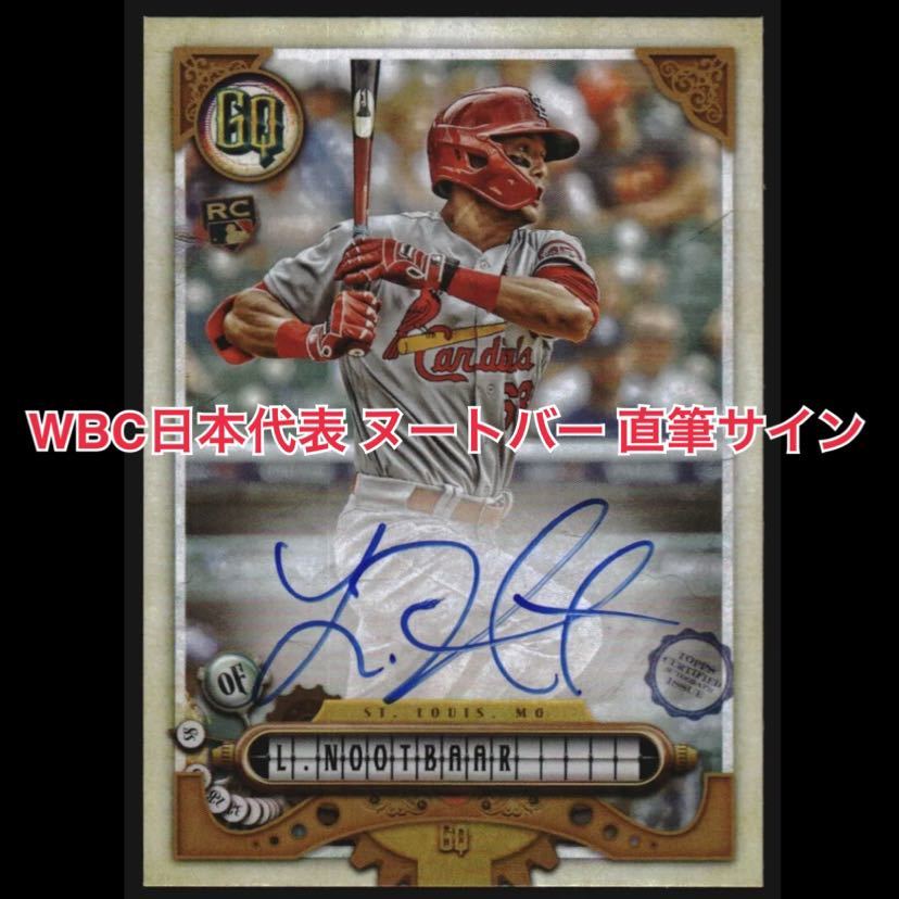 目立った傷や汚れなし】WBC 日本代表 ラース ヌートバー Topps Gypsy