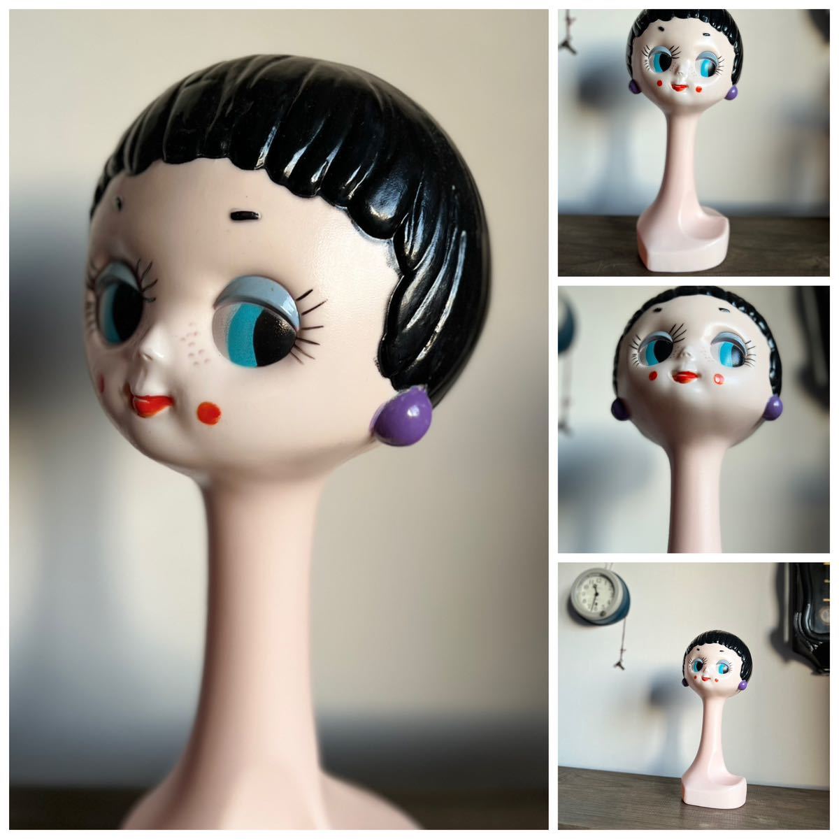 最終価格twiggy ツィッギー 60s 70s ヘッドマネキン　vintage ツイギー マネキン 60年代70年代 ☆60sポップ☆ ツィギー twiggy