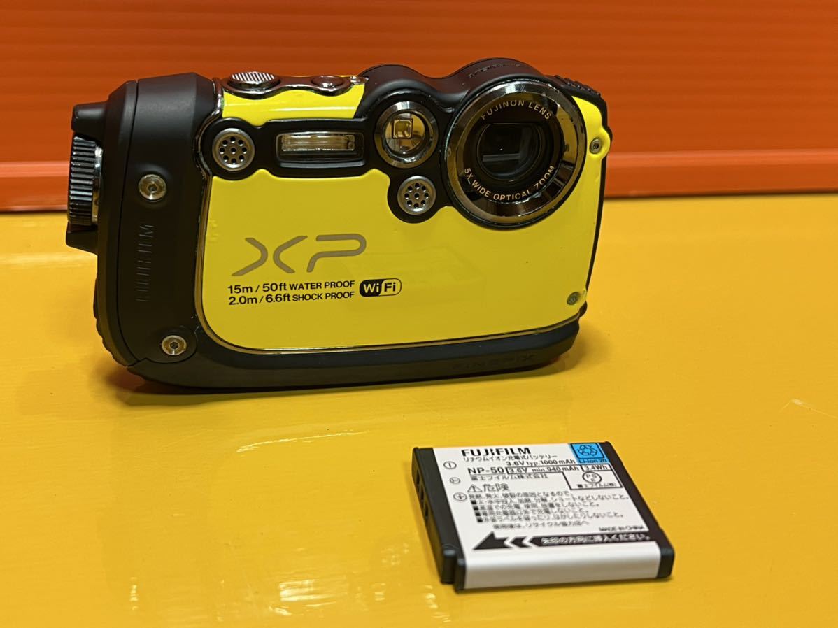 【やや傷や汚れあり】FUJIFILM XP WIFI デジタルカメラ FinePix XP200 FUJINON LENS 5x WIDE