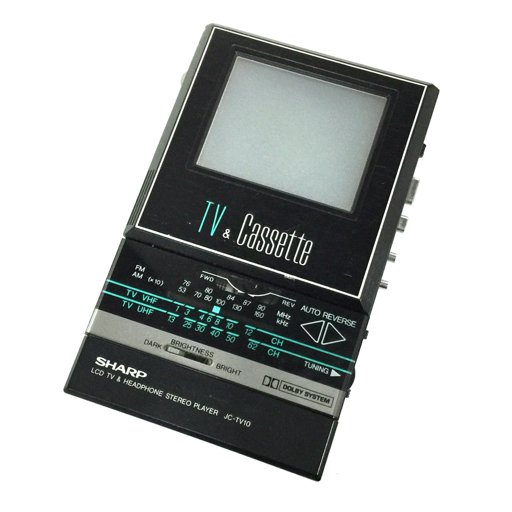 SHARP JC-TV10 液晶テレビ ポータブルカセットテーププレイヤー 全体的