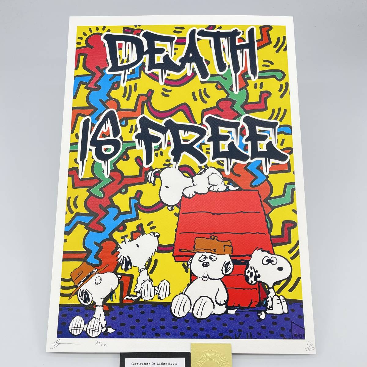 death nyc 世界限定100枚　キースヘリング　スヌーピー　ピーナッツ death nyc 世界限定100枚 キースヘリング スヌーピー ピーナッツ