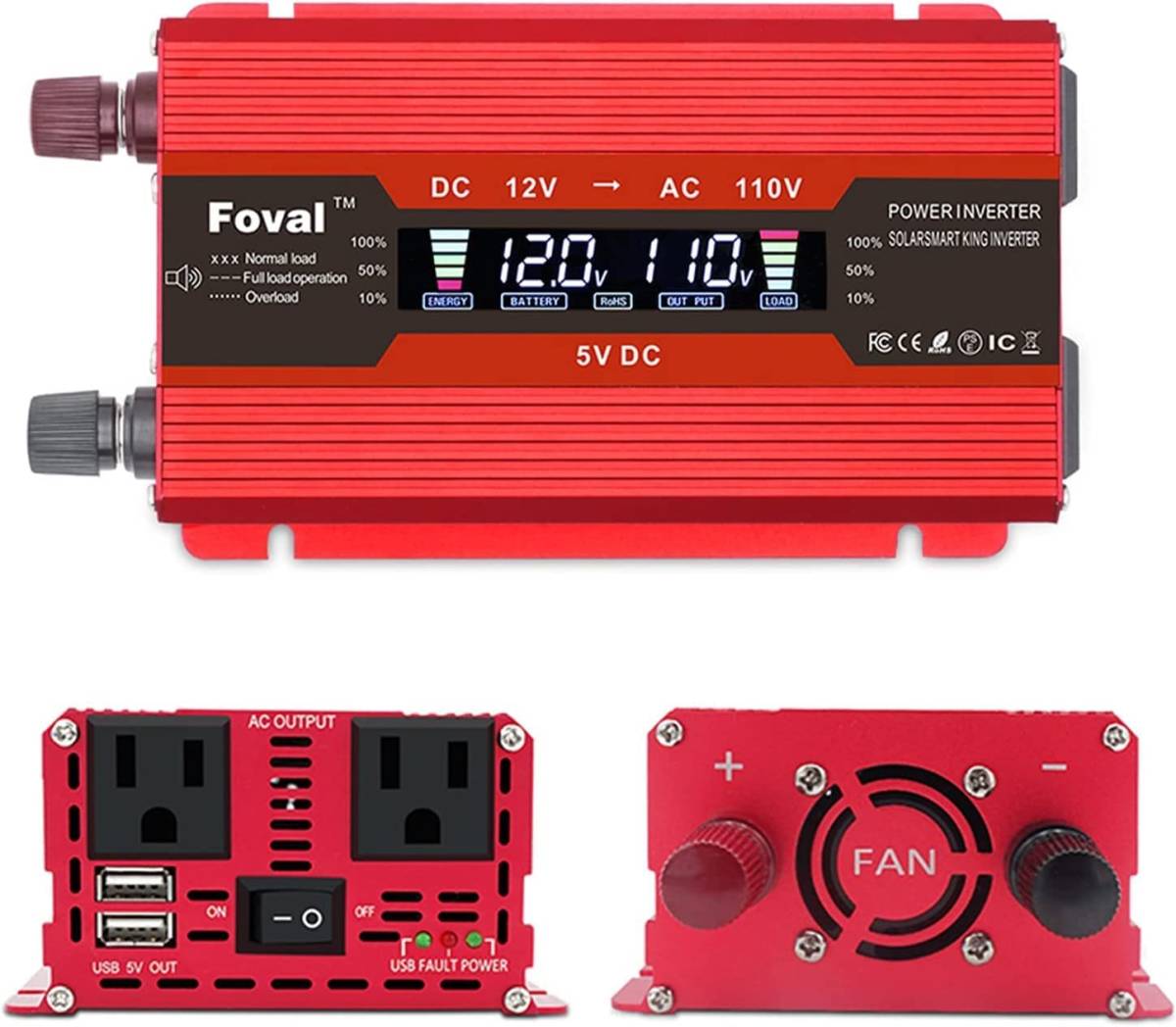 【未使用】新品 修正波 インバーター 700W 最大1500W DC 12V AC 100V シガーソケット 車変圧器 防災 カーインバーター