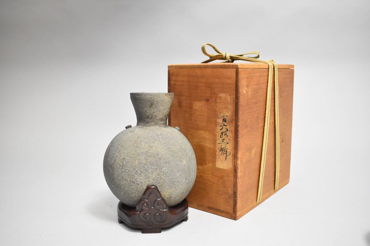 滝寺窯　井部富夫　陶器？花器？ 滝寺窯 新潟上越 井部富夫 筒花入／花瓶
