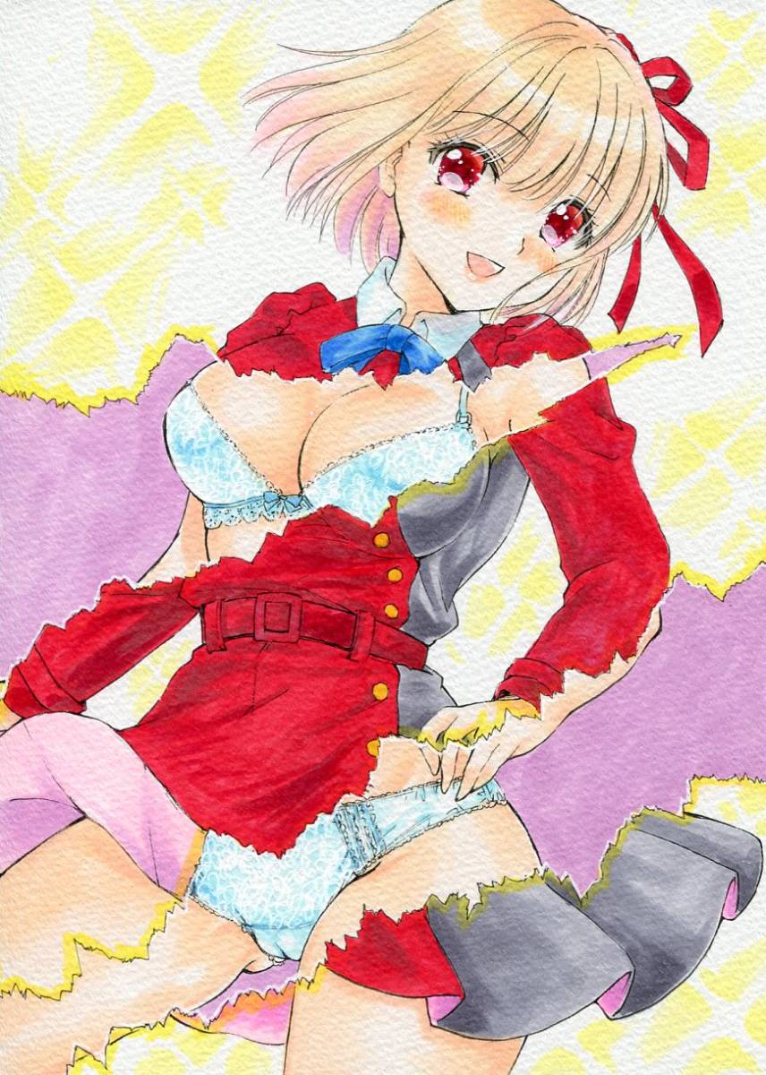 一条あかり　同人 同人手描きイラスト☆リコリス・リコイル 錦木千束 Ａ4サイズ コミック、アニメグッズ
