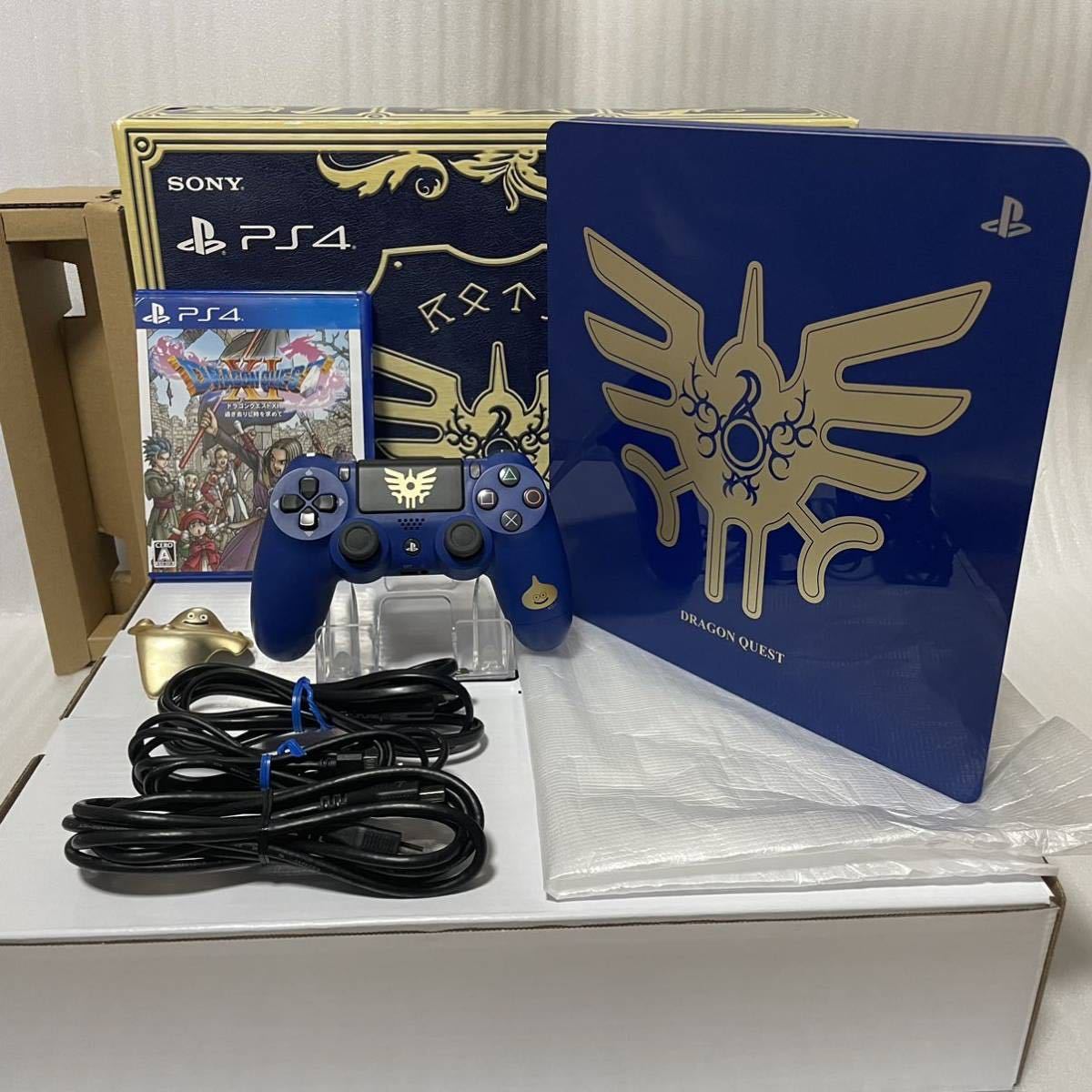 【やや傷や汚れあり】1円～ PS4 本体 動作確認済 PlayStation4 ドラゴンクエストロトエディション CUH2000B 1TB プレステ4 DRAGON QUEST 青ロトの落札