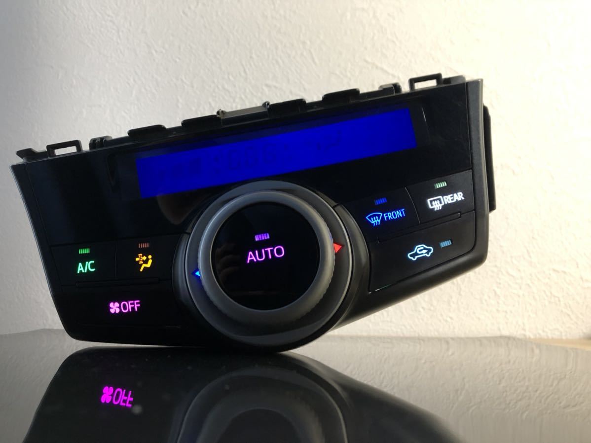 ☆最終値下げ！トヨタ　プリウスα用エアコンパネル　LED打ち替え済み！（現状渡し）☆ ZVW40 ZVW41 プリウスα エアコンパネル LED打ち換え LEDセットの通販