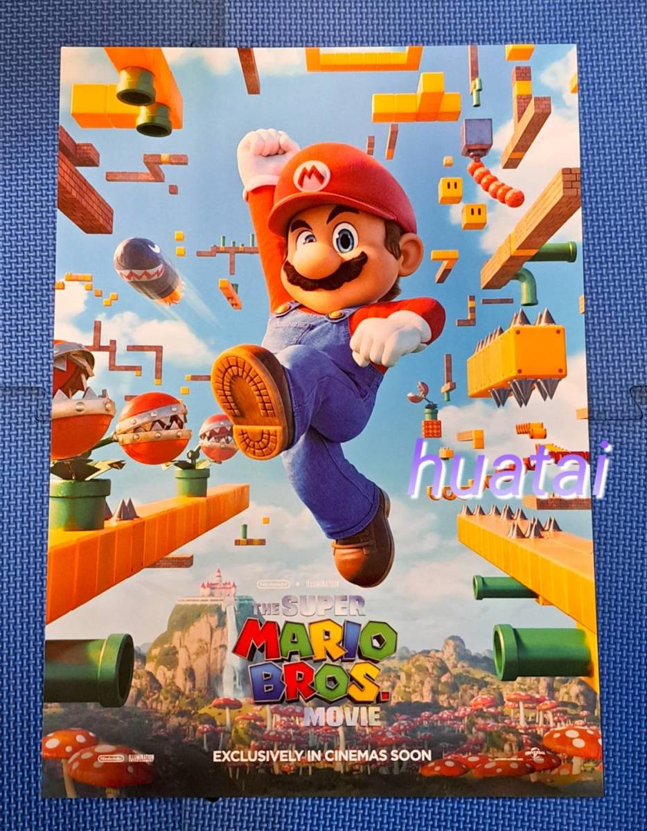 スーパーマリオブラザーズ 告知ポスター 未使用]映画 ザ·スーパーマリオブラザーズ·ムービー The Super Mario