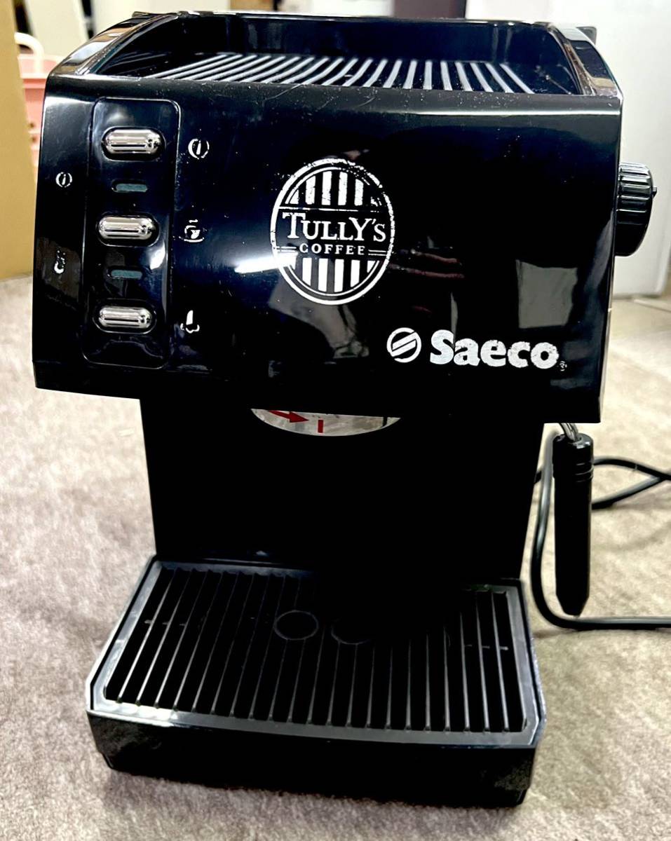 【傷や汚れあり】★ saeco 電気コーヒー沸かし器 タリーズコラボ SIN017XNE サエコ Tully's coffee コーヒー