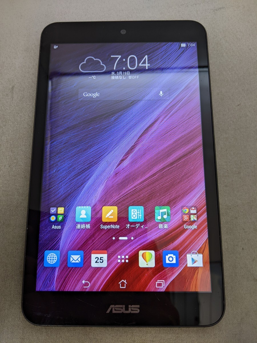 【傷や汚れあり】HK1277 ASUS MeMoPad 8 K011 エイスース Android タブレット 簡易動作確認＆簡易清掃＆初期化