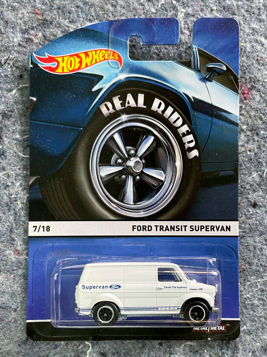 未使用】Hot Wheels 2015 Heritage Real Riders Ford Transit Supervan
