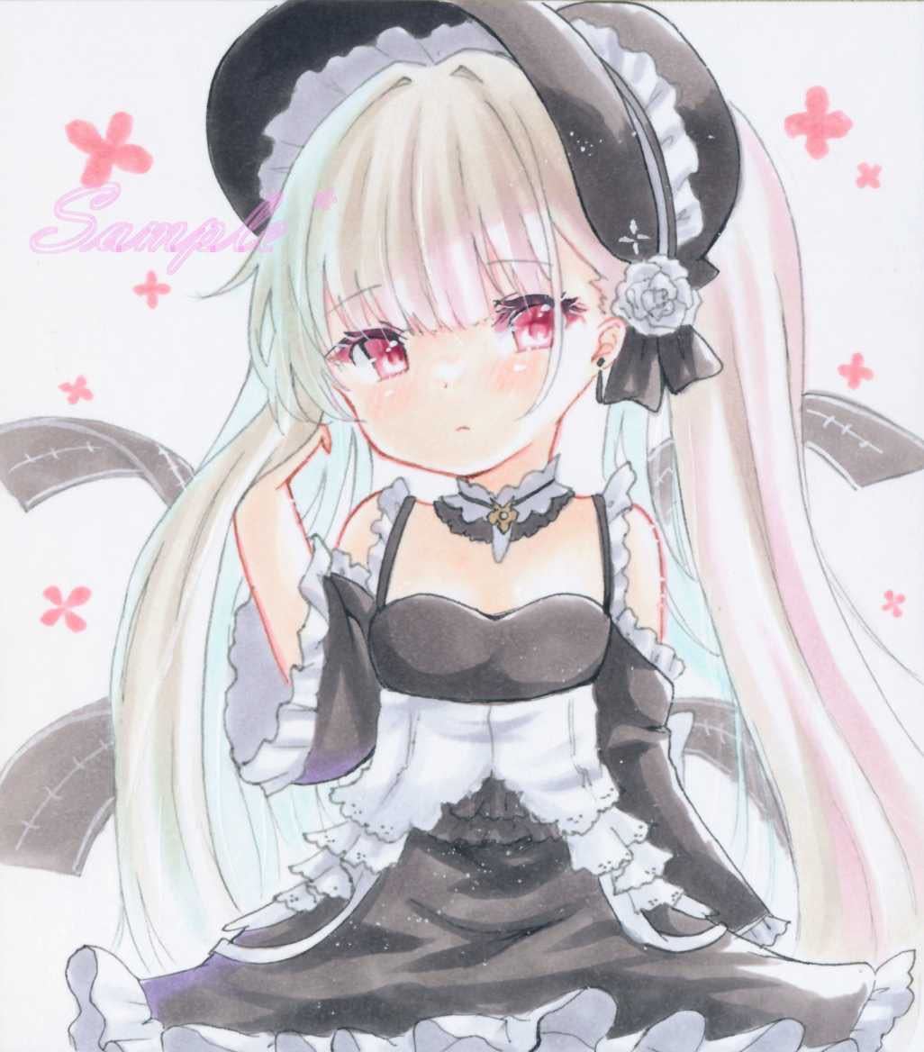 同人手描きイラスト＊アズールレーン＊フォーミダブル＊A4 ☆同人手描きイラスト色紙アズールレーン アズレンフォーミダブル