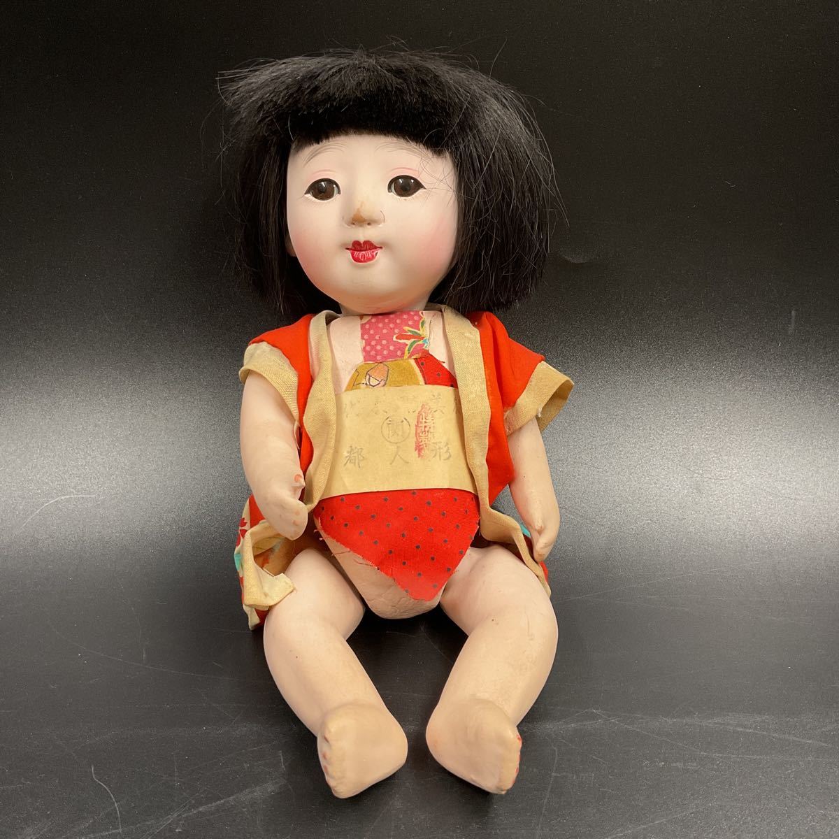 着せ替え市松人形(着物無し8号) ビスク市松人形 着せ替え抱き市松人形8