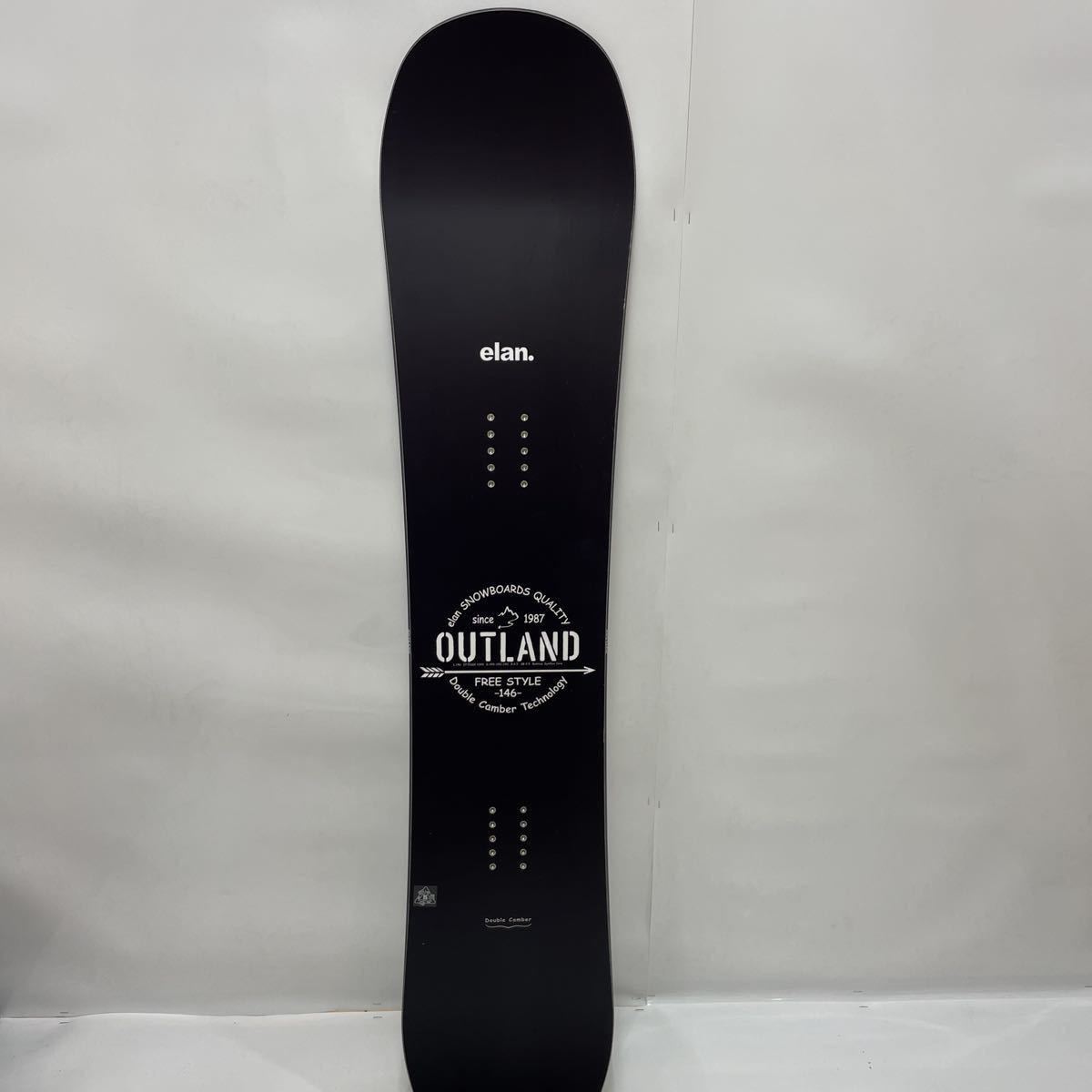 【やや傷や汚れあり】ELAN SNOWBOARDS QUALITY OUTLAND エラン 1987 スノーボード ボード ブラック