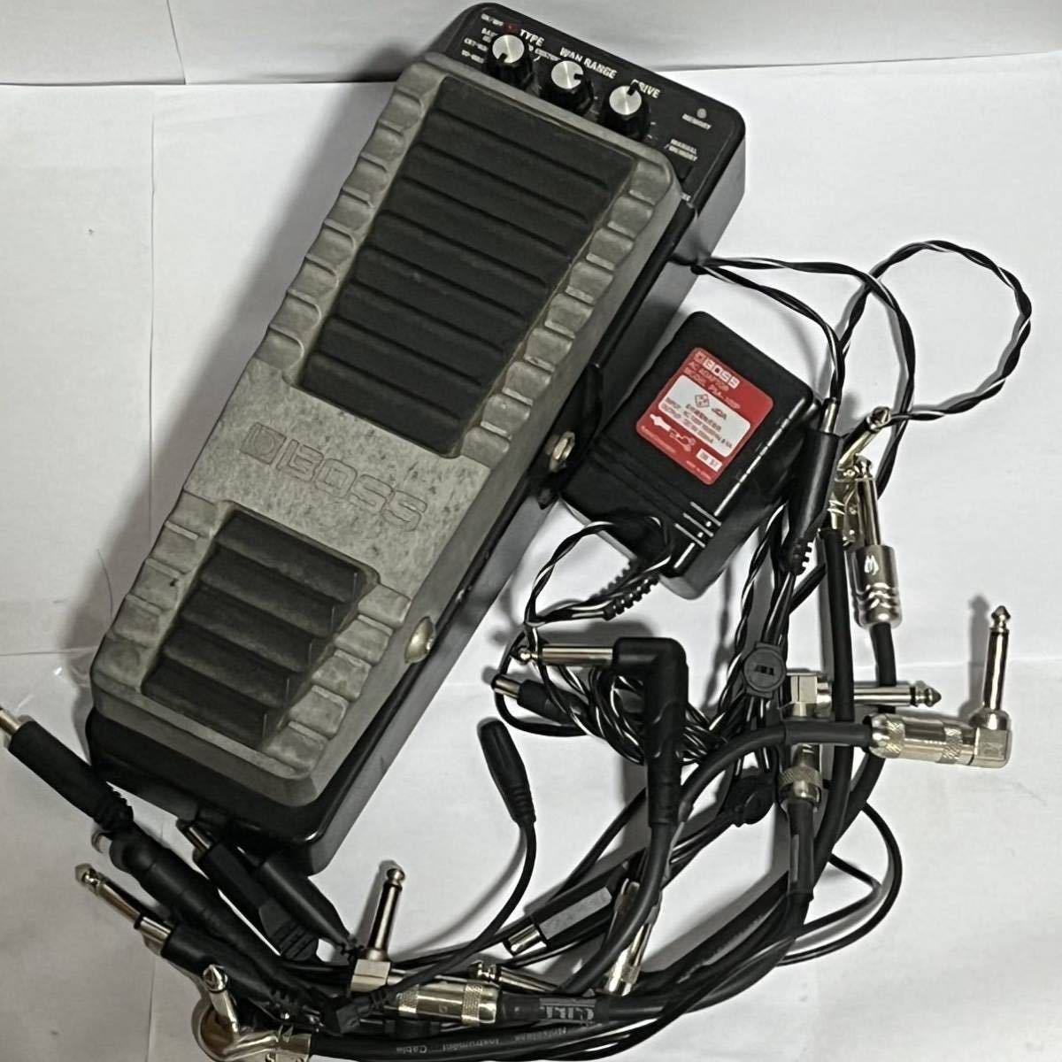 【傷や汚れあり】Boss VWah PW10 モデリング・ワウ・ペダル 通電OK ACアダプターPSA100P ケーブル付属 音響機材の