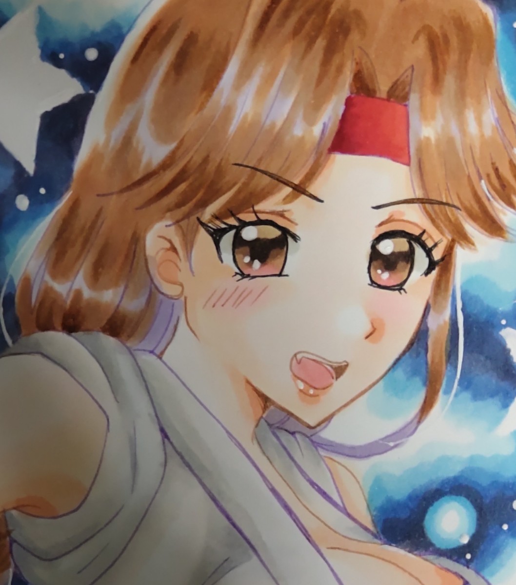未使用】手描きイラスト ☆ KOF、龍虎の拳 ユリサカザキ ヒップ