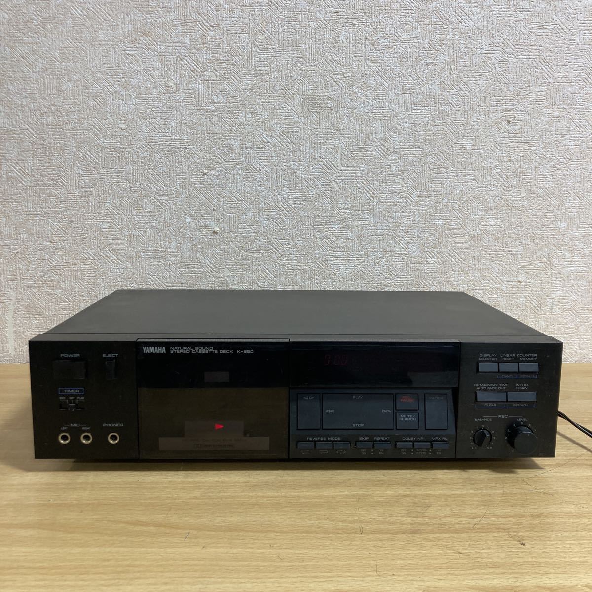 【傷や汚れあり】YAMAHA ヤマハ NATURAL SOUND STEREO CASSETTE DECK K650 100V 18W 50