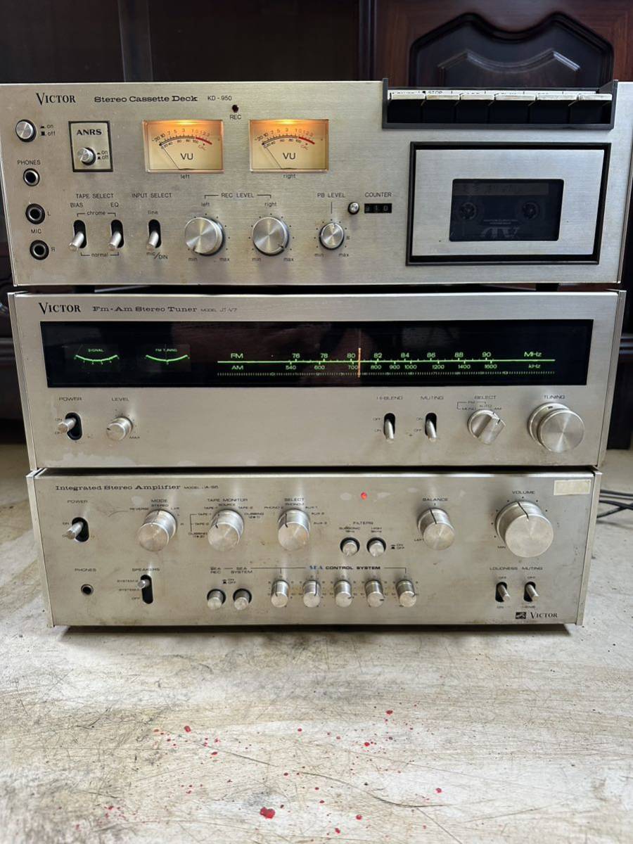 ステレオカセットデッキ Victor ビクター KD-75SA オーディオ ステレオ