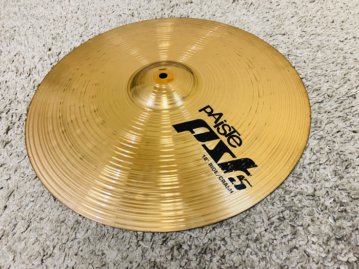 【やや傷や汚れあり】PAISTE PST5N RIDE CRASH 18 / パイステ ライドクラッシュ シンバル 18インチ♪の落札情報詳細