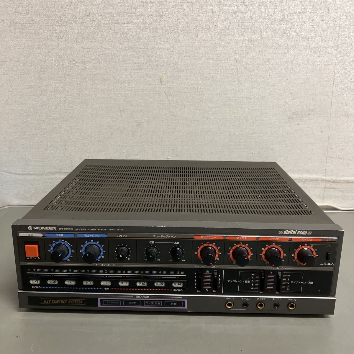 【傷や汚れあり】W172 Pioneer カラオケアンプ パイオニア STEREO MIXING AMPLIFIER SAV20II
