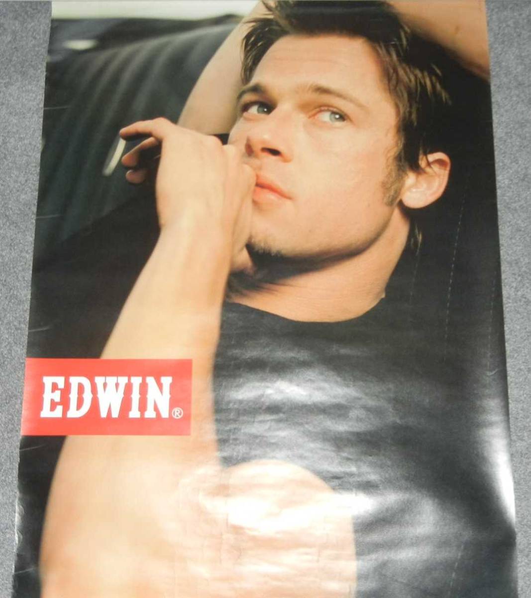 レトロ☆非売品販促ポスター エドウィン[EDWIN]｜ブラッド・ピット