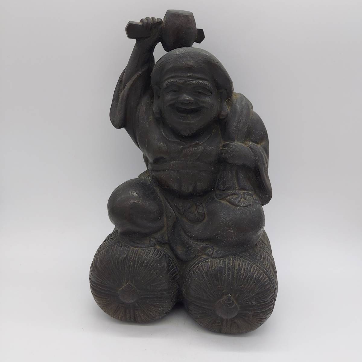 福の神のブロンズ像 約30cm 福の神のブロンズ像 約30cm