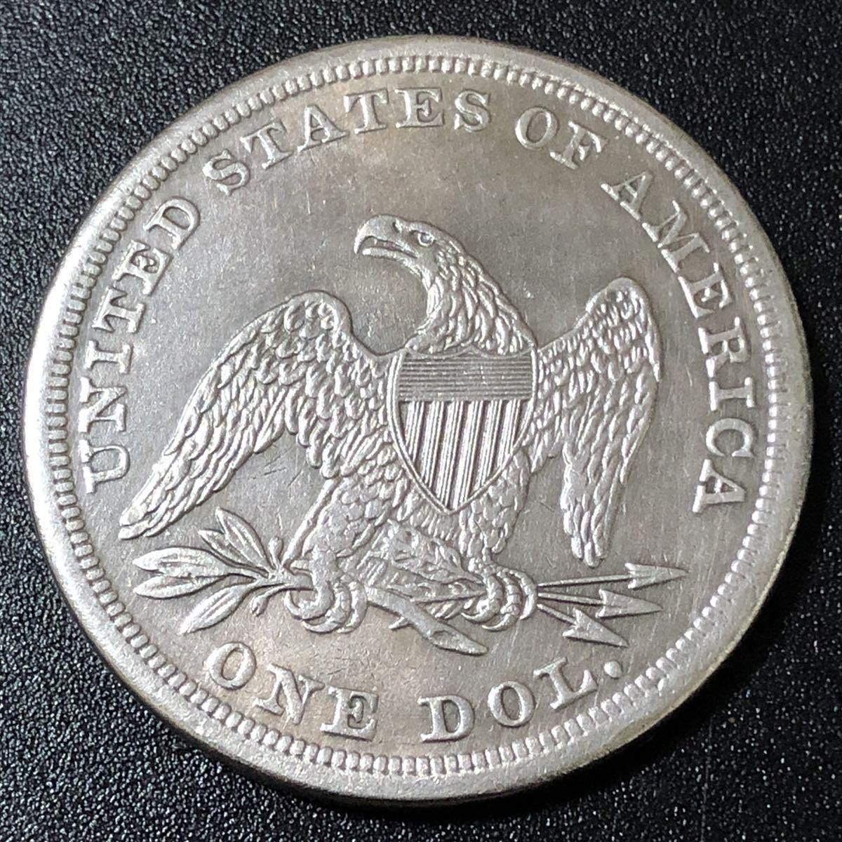 銀貨　1850年製　ONE DOL 銀貨1850年製ONE DOL