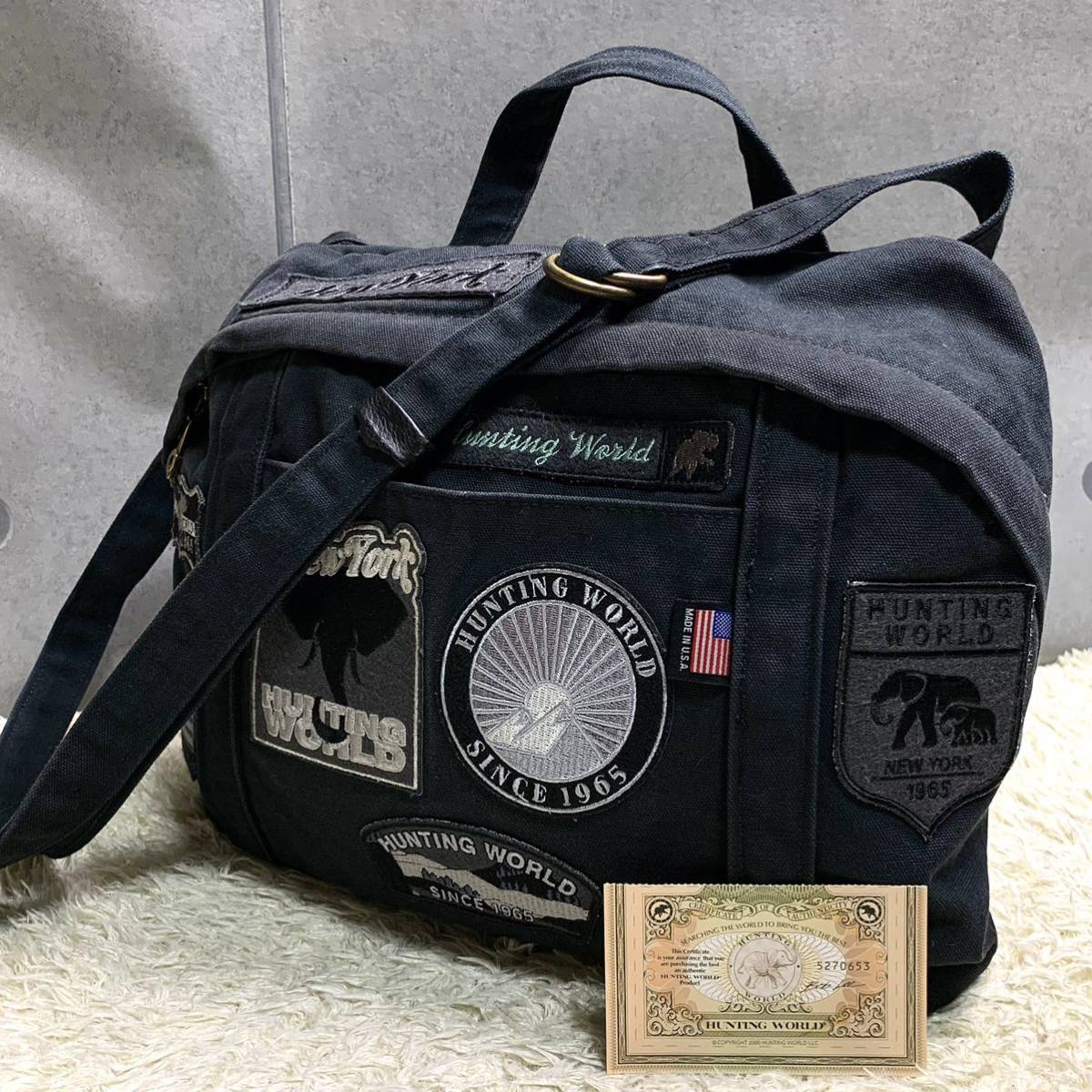 希少 HUNTING WORLD ハンティングワールド メッセンジャーバッグ