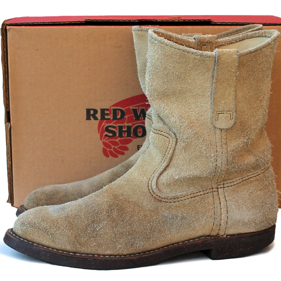 Vintage】 廃番80s RED 荒かっ WING / ペコス 1188 8.5E