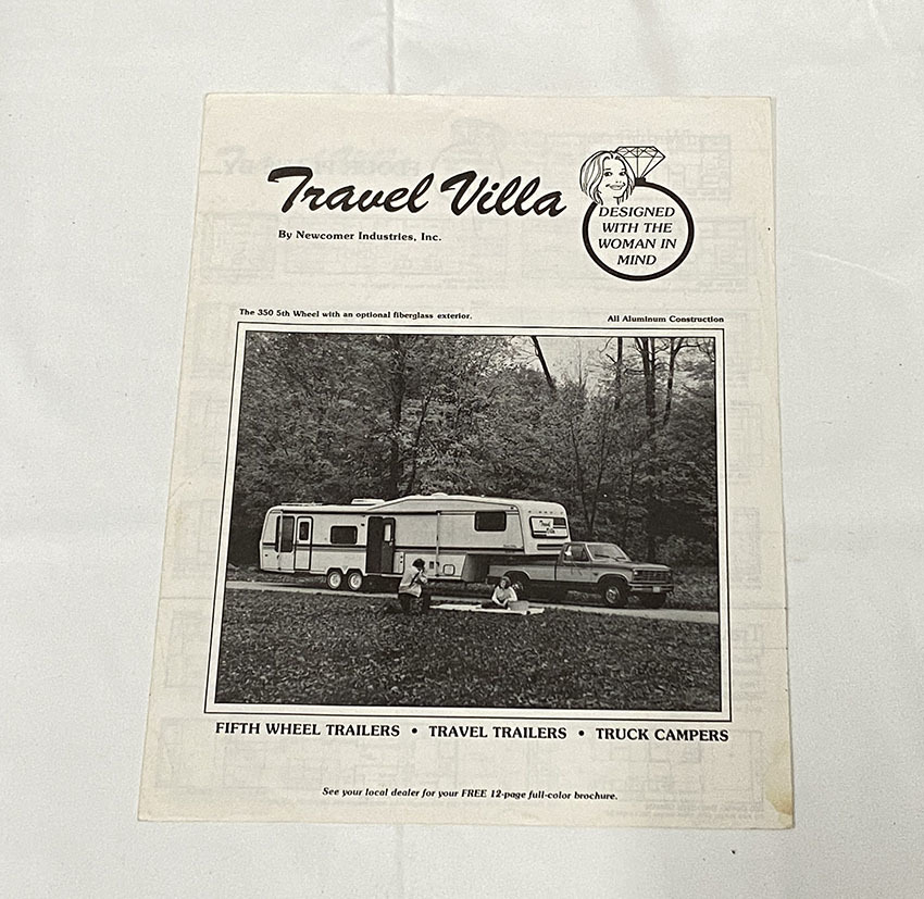 【傷や汚れあり】レア ビンテージ 当時モノ トラベル・ビラ トレーラーハウス カタログ 間取り図 travel villa アメリカ アメ車