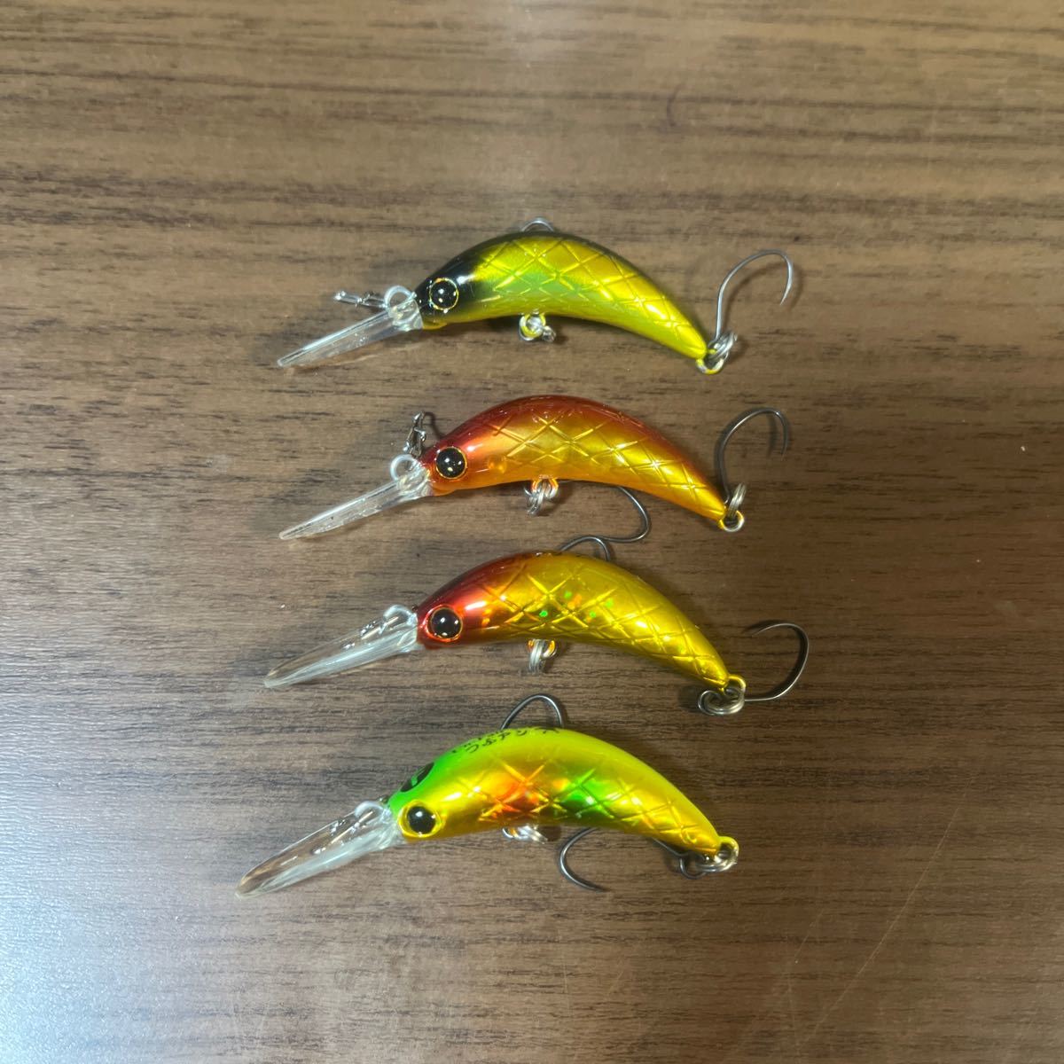 【目立った傷や汚れなし】ラッキークラフト アンフェア 35 F つぶアン 4個セット 超美品 管釣り エリアトラウト LUCKYCRAFT