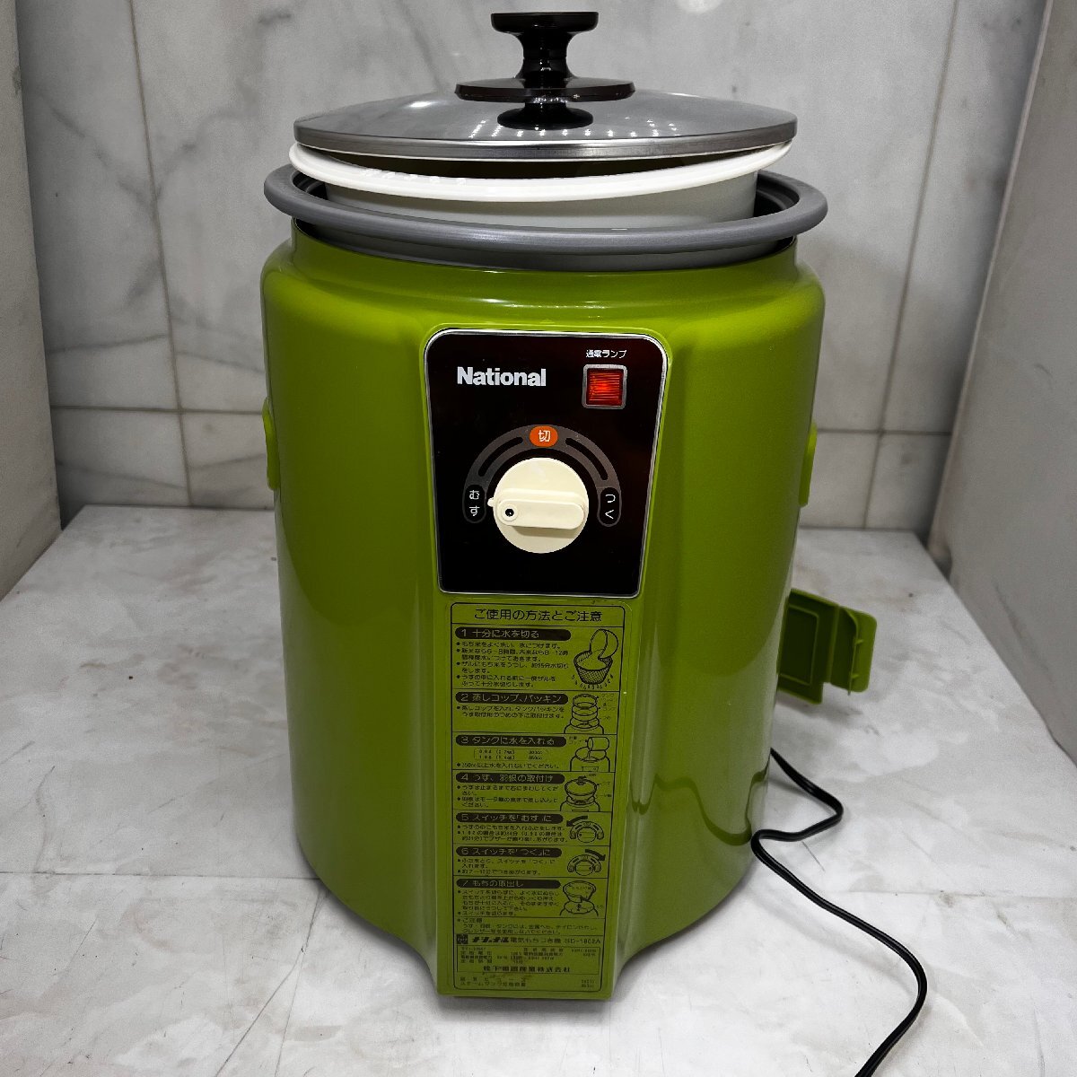 National ナショナル（松下電器） かわいく 電気もちつき機 SD-1802A 緑