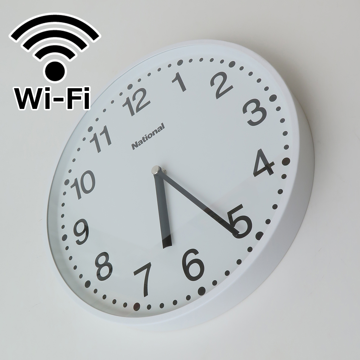 【目立った傷や汚れなし】Wi-Fi電波 掛け時計 掛時 …