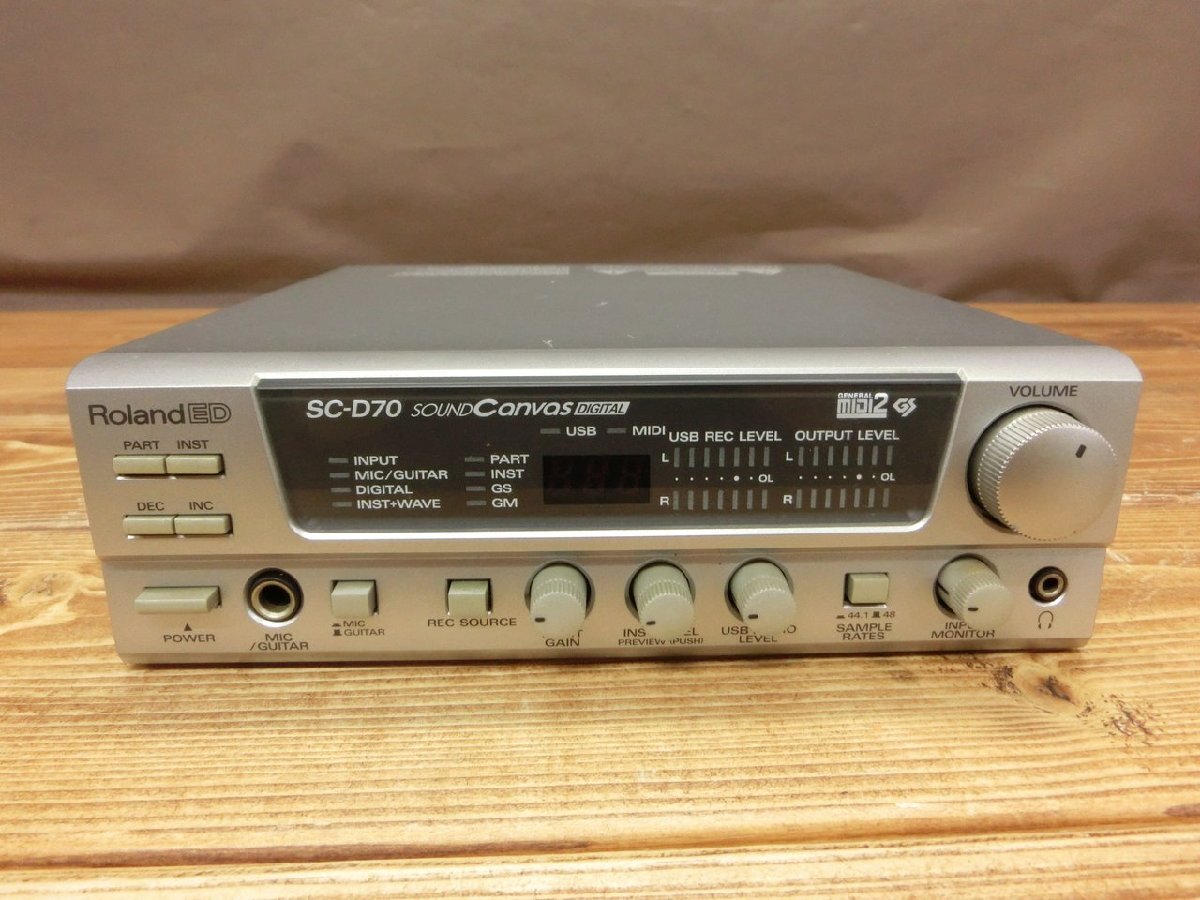 Roland SC-D70 Sound Canvas　通電確認のみ Roland SC-D70 Sound Canvas通電確認のみ