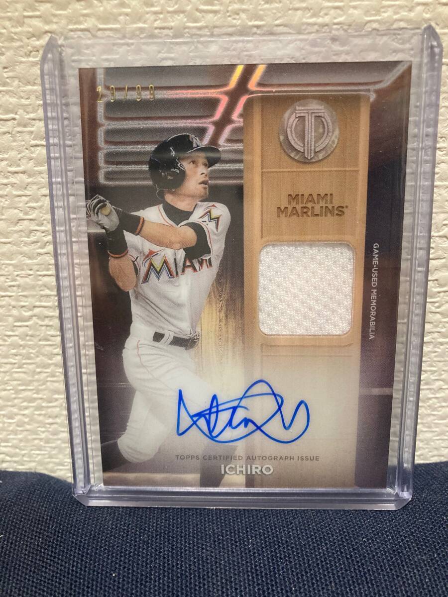 1/1 イチロー 2019直筆サインカード The National 25TOPPS NPB ベース