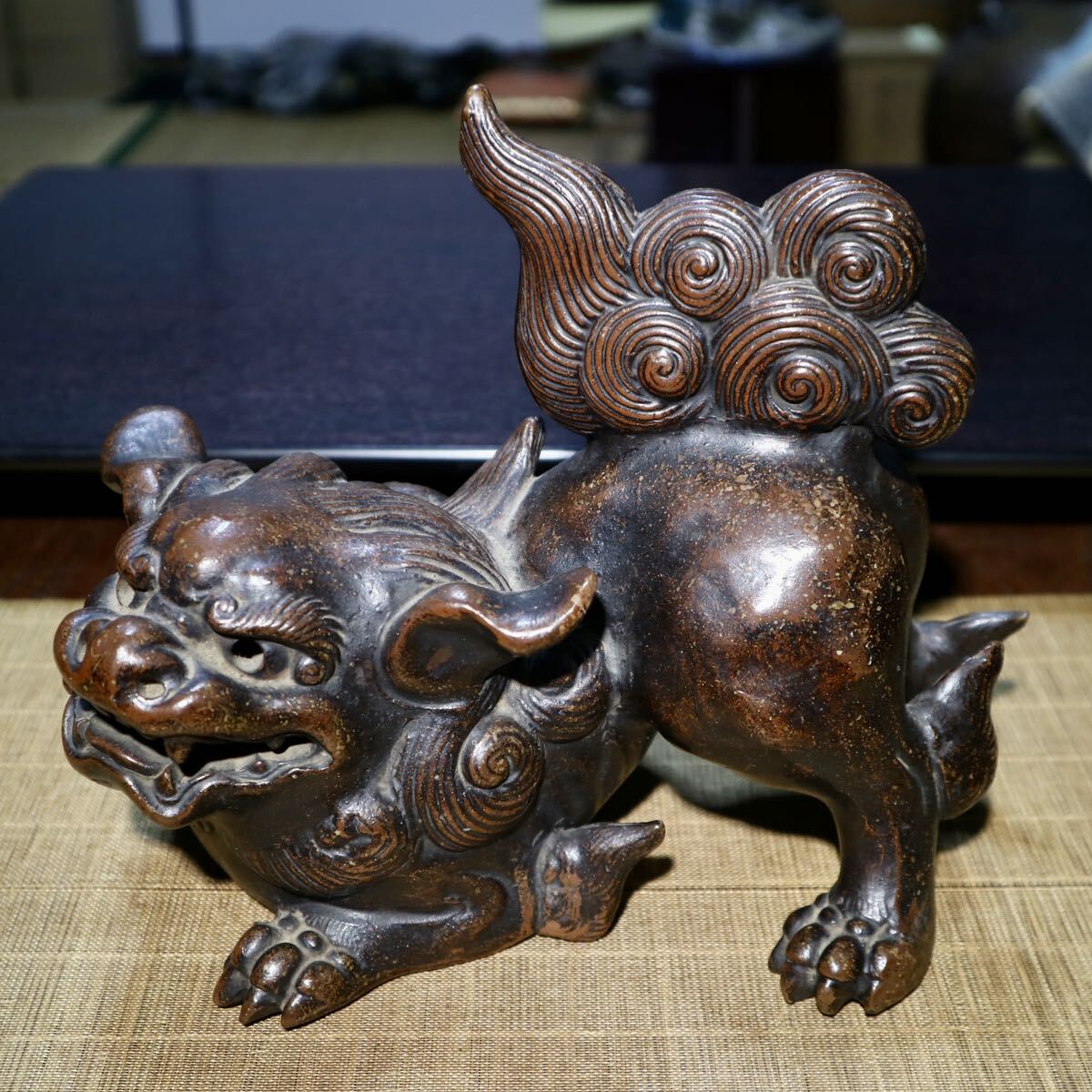 火鉢 一対 獅子耳 時代 骨董 明治 大正 アンティーク 古美術 古道具 レトロ 火鉢 一対 獅子耳 時代 骨董 明治 大正 アンティーク 古美術