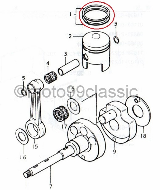 スズキ純正 LJ50 ピストンリング 3セット 【公式通販】