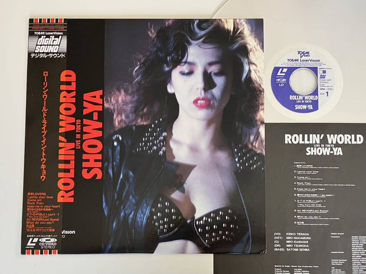 LD レーザーディスク ROLLIN' WORLD 遅かっ LIVE IN TOKYO SHOW-YA