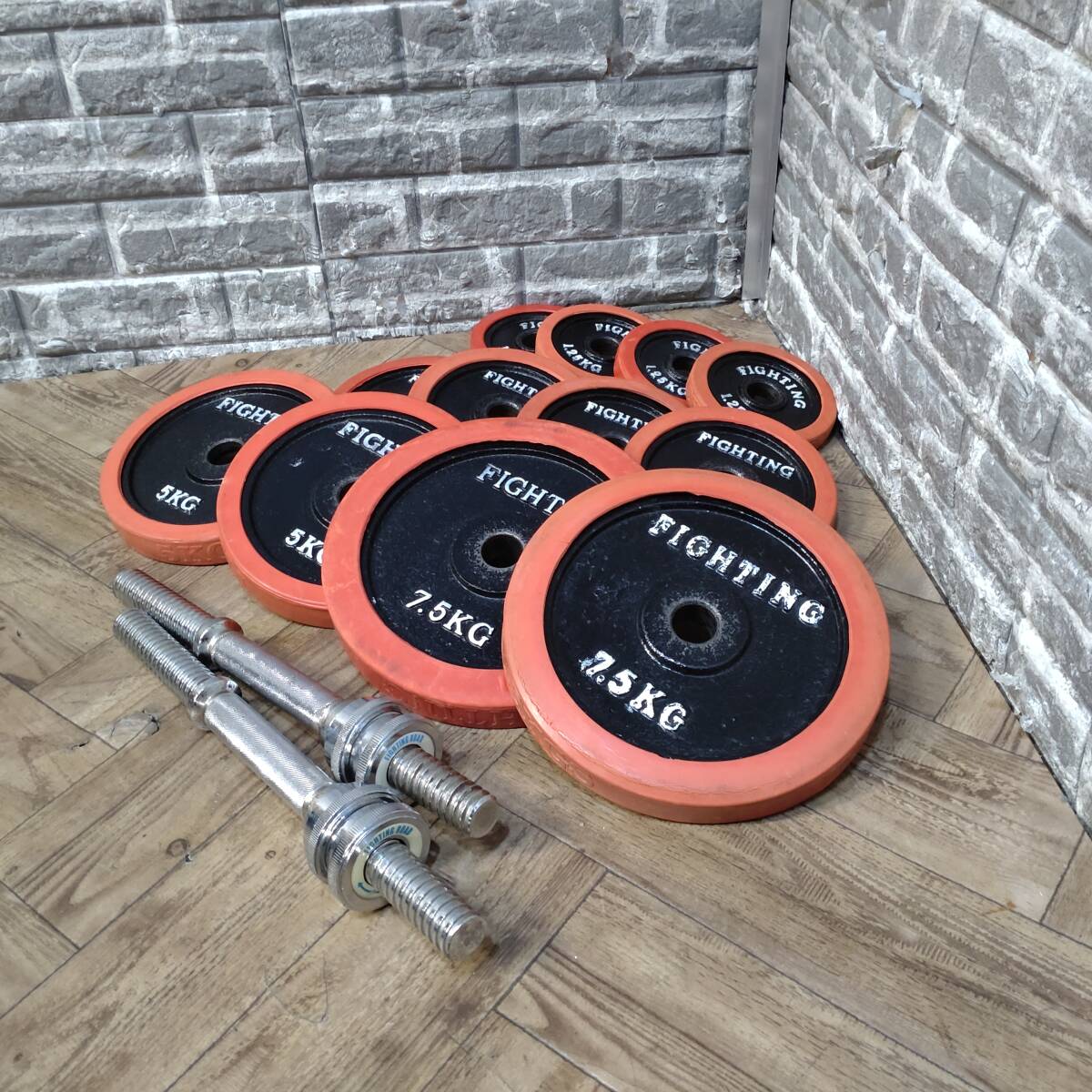 ファイティングロード バーベルプレート 20kg×2