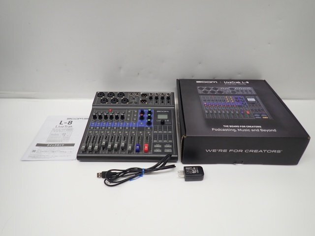 ZOOM L-8 デジタルミキサー やや傷や汚れあり】ZOOM ズーム 8ch