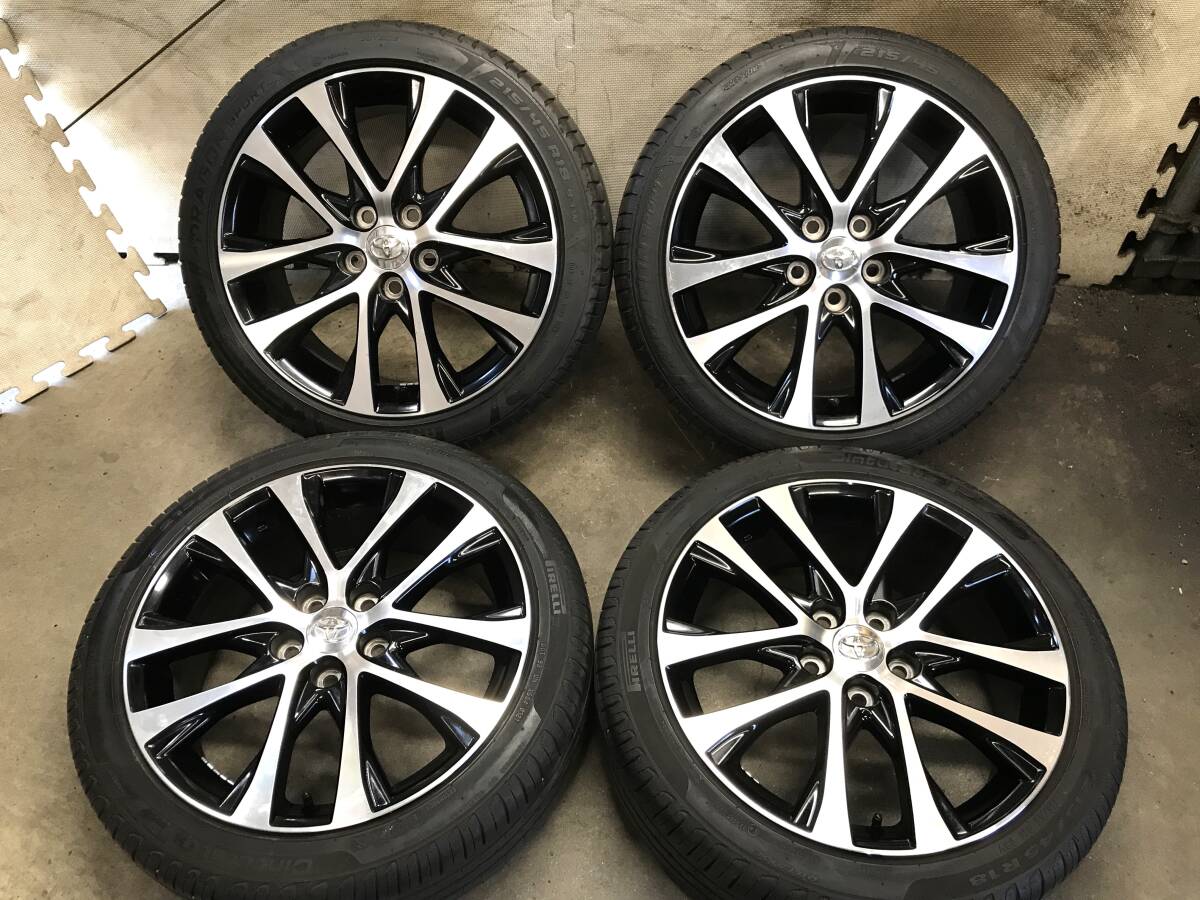 トヨタ ヴォクシー70系後期 205/60R16タイヤ純正アルミ4本セット