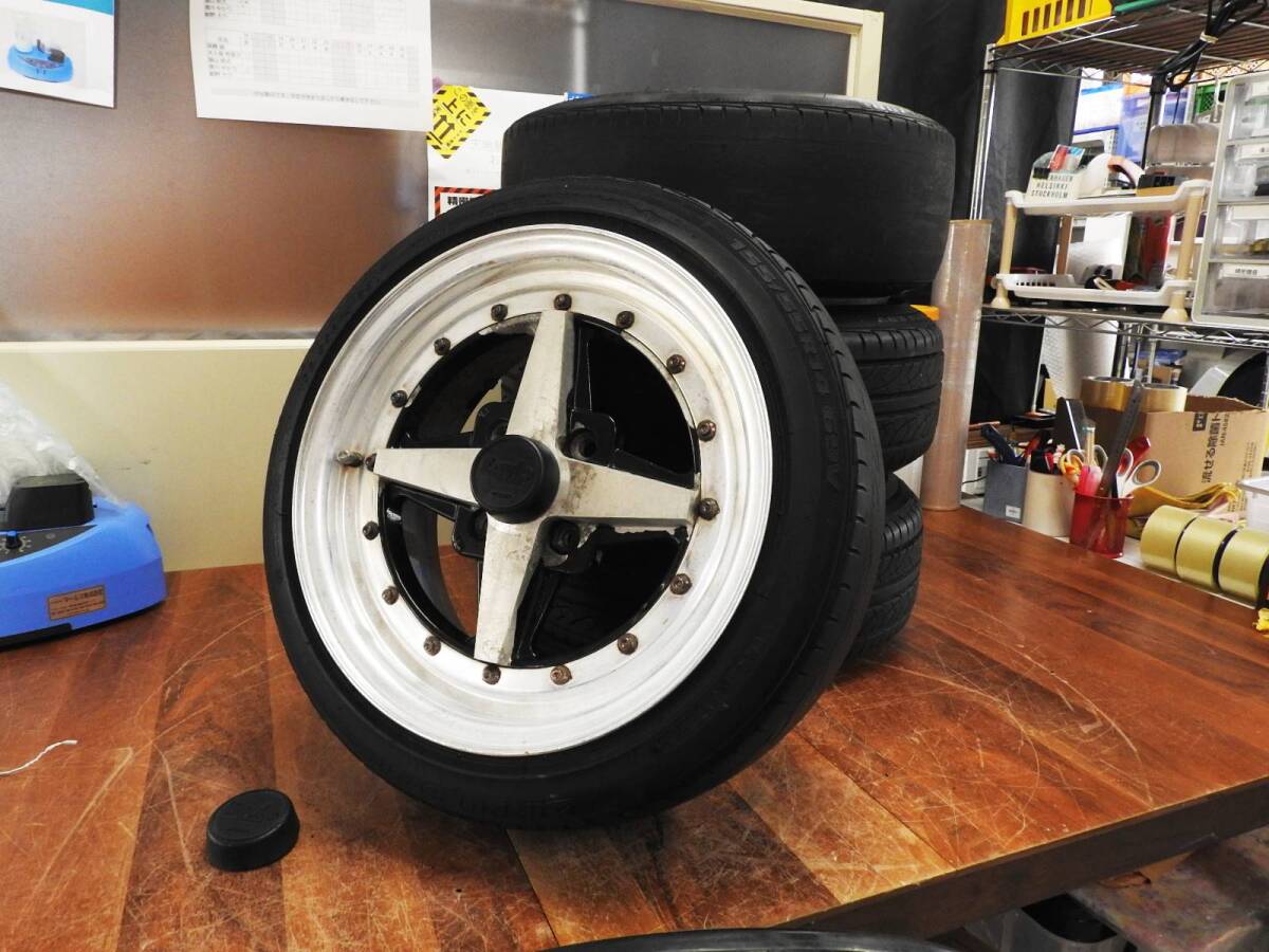 WORK EQUIP 14インチアルミ PCD114．3 4穴 4本セット WORK