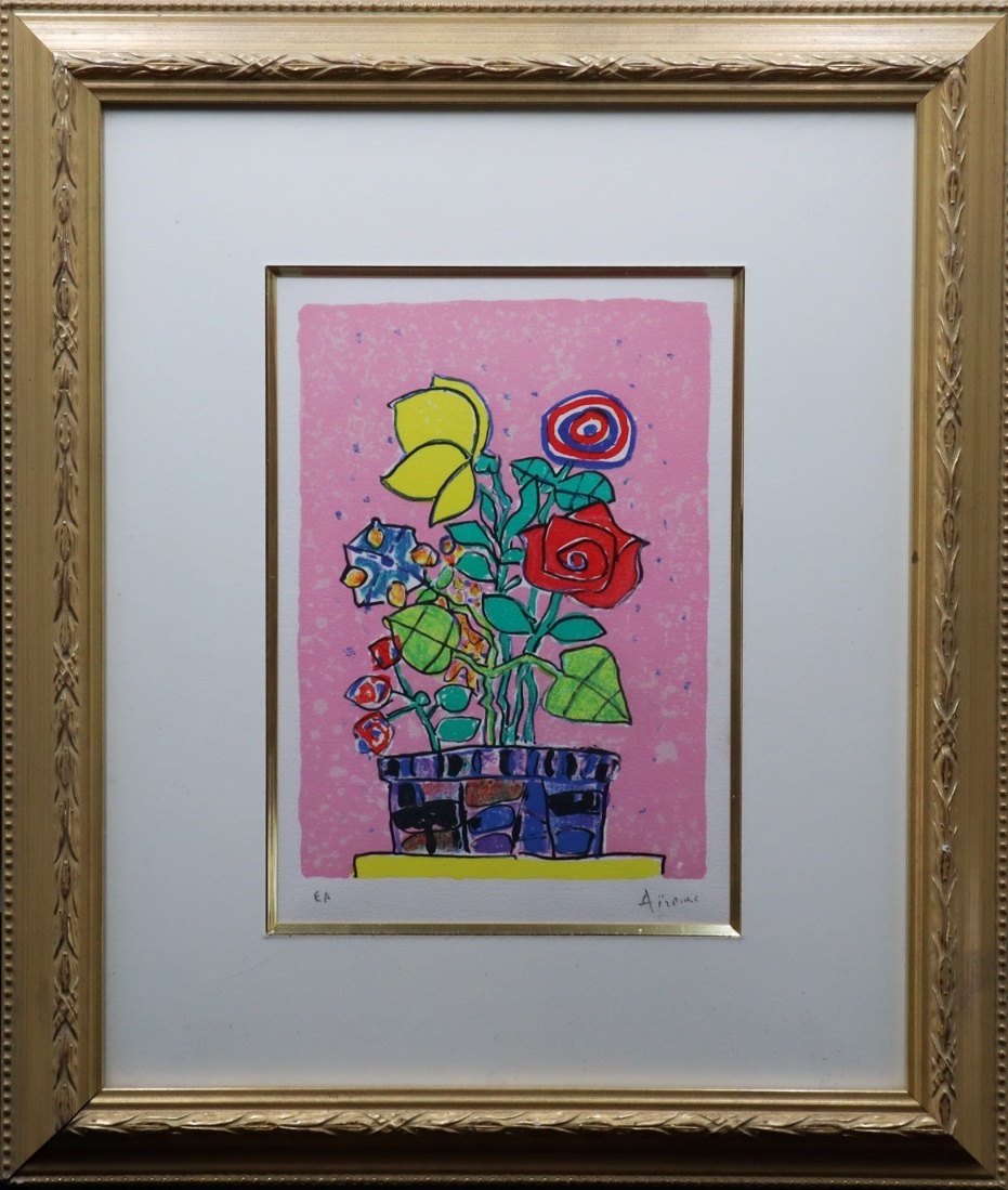 【真作保証】絹谷幸二「接吻」リトグラフ 直筆サイン 額装 絵画 版画 真作保証】絹谷幸二「接吻」リトグラフ 小高い 直筆サイン 額装